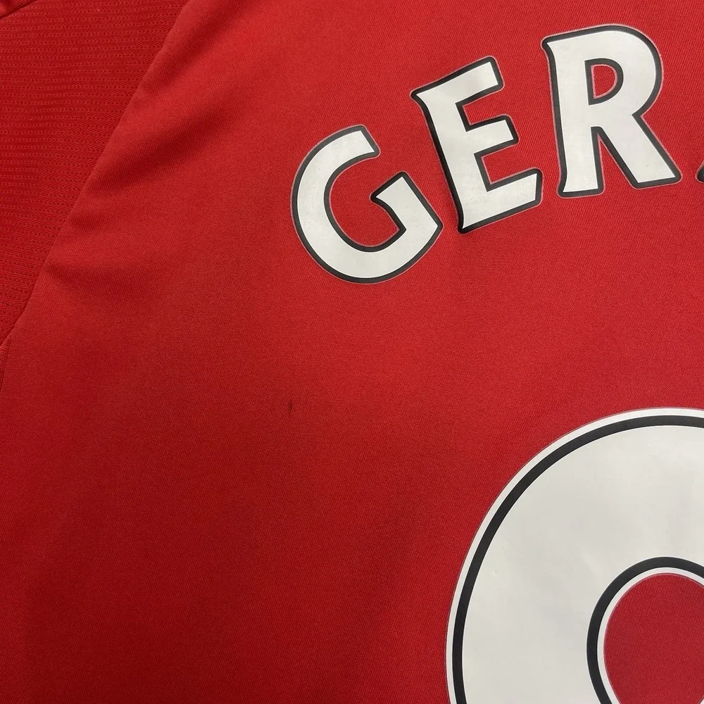 Adidas Authentic Liverpool Soccer Jersey Mens XL 2008/09 Gerrard #8 Red Sports